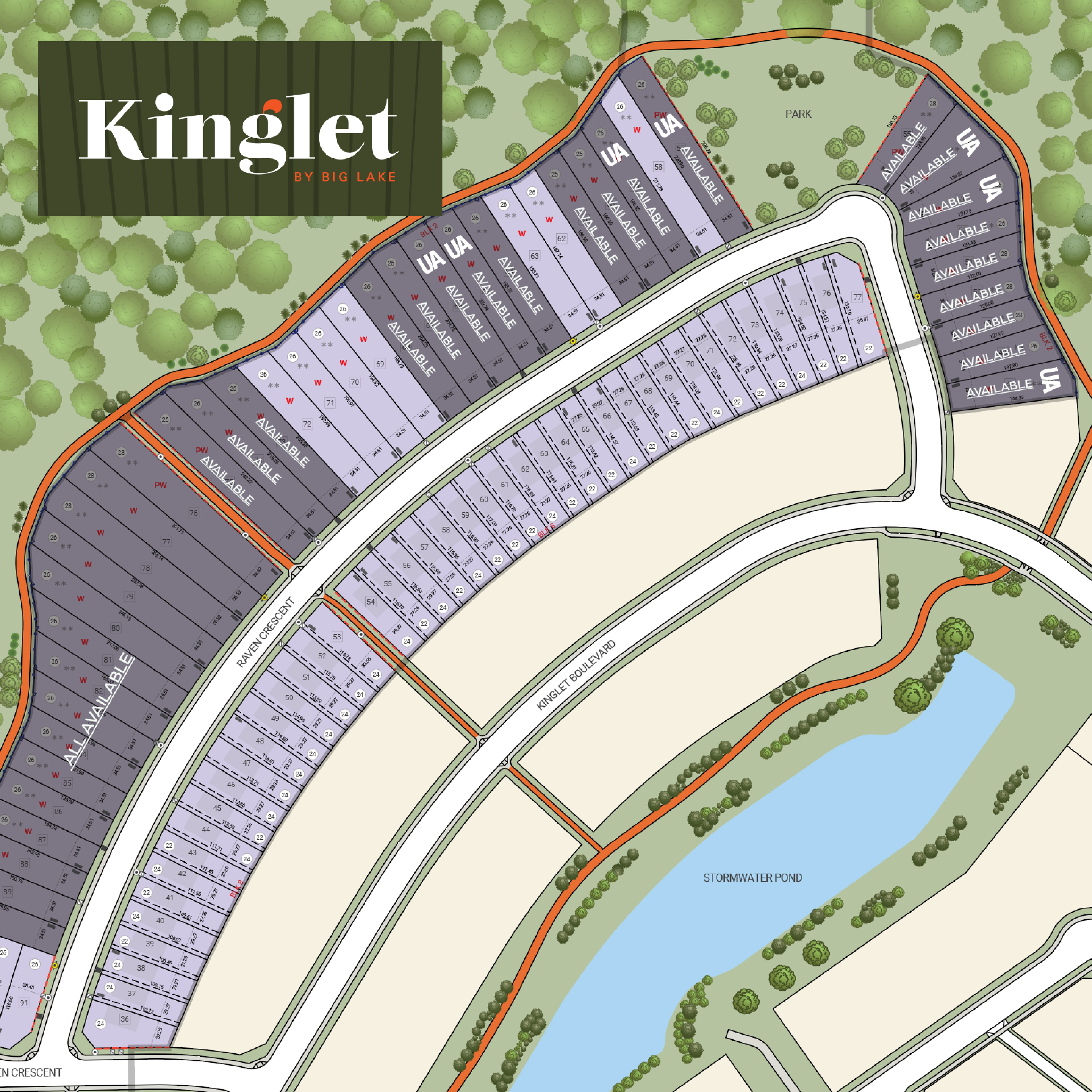 UA-Maps-Kinglet2 Riverside 38 - UrbanAge Homes Lots Available in St. Albert