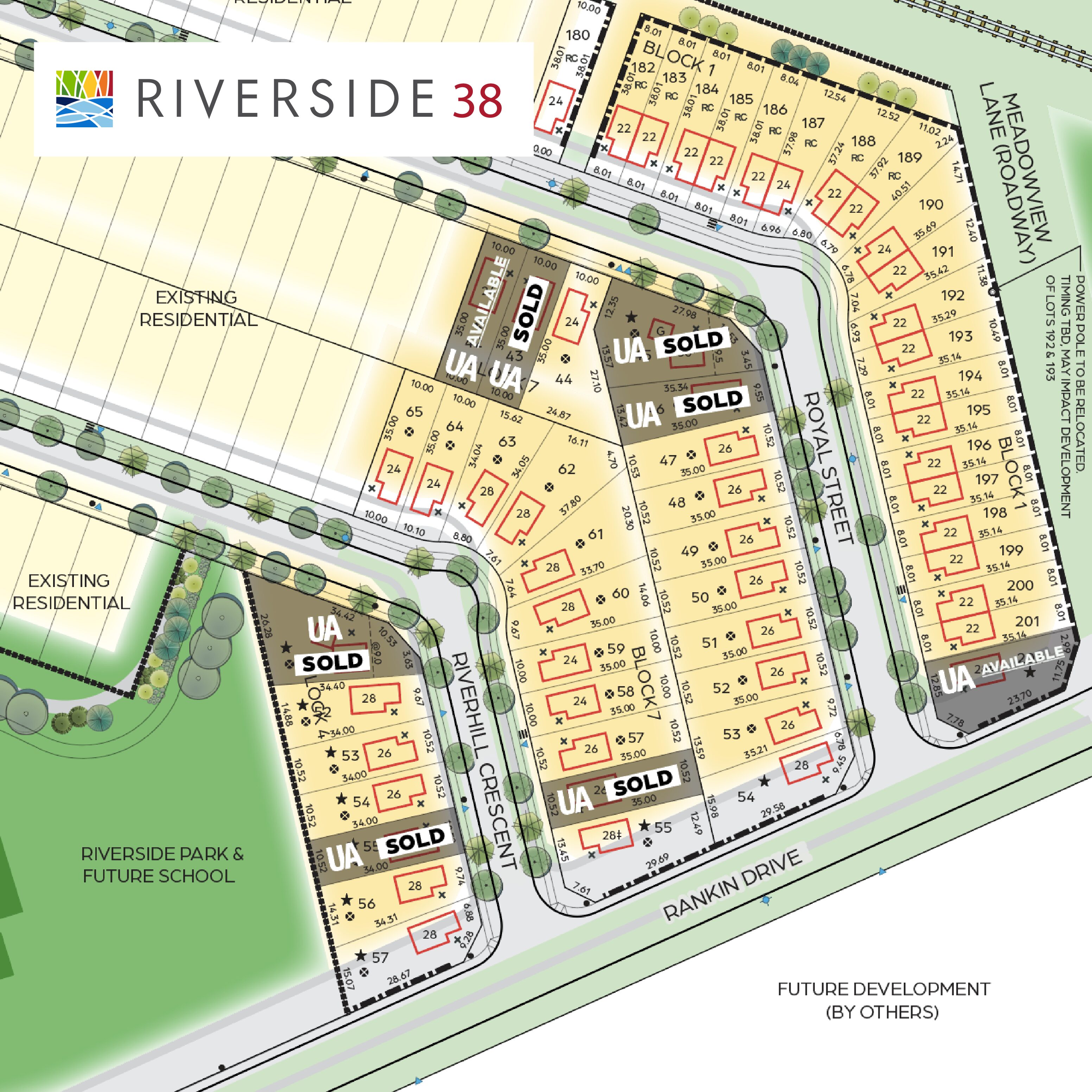 Riverside Lot Map Phase 38 Riverside Lot Map Phase 38