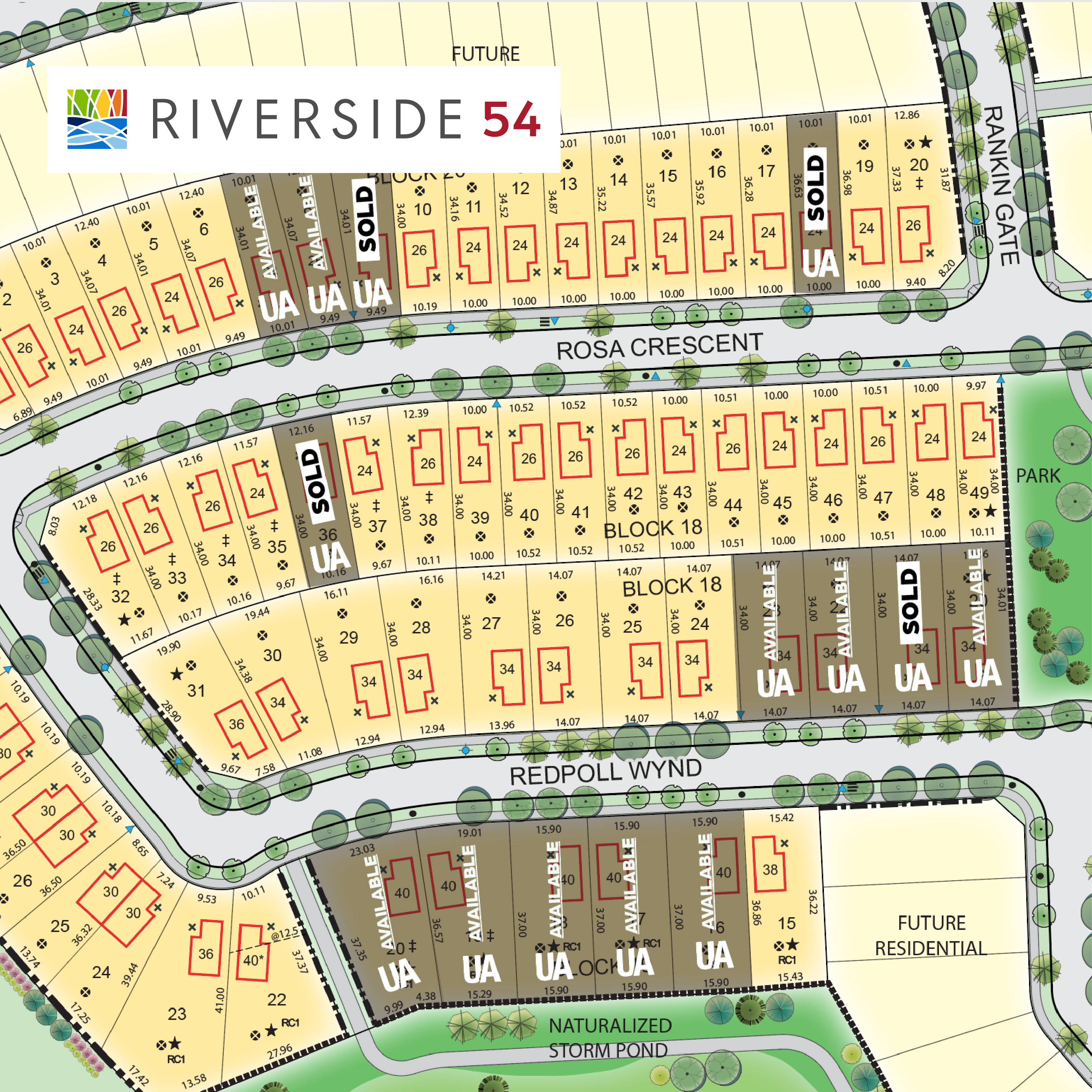 Riverside Lot Map Phase 54 Riverside Lot Map Phase 54